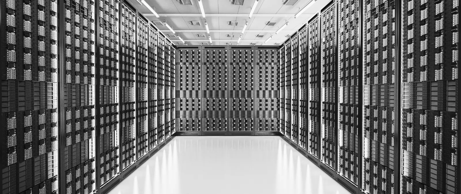 Log File Analysis for SEO: How to Improve Crawling, Indexing, and Crawl Budget 1 The image depicts a modern data center filled with rows of server racks, each adorned with blinking indicator lights, showcasing the infrastructure that supports log file analysis and web server performance.